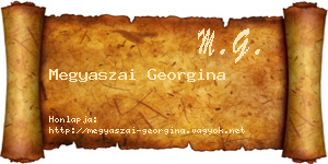 Megyaszai Georgina névjegykártya